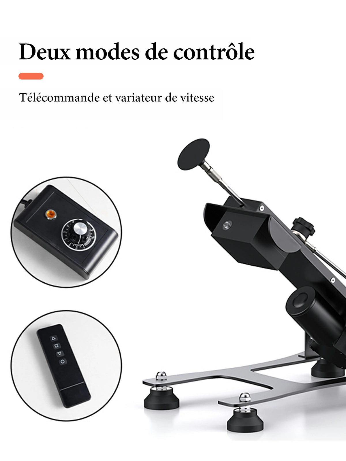 Vortex - Machine Sexuelle à Course Variable 3-15 cm avec Télécommande